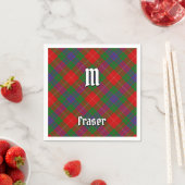 Serviette En Papier Clan Fraser Tartan Napkins (En situation)