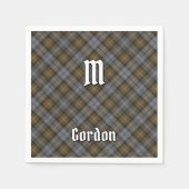 Serviette En Papier Clan Gordon Napkins Tartan Patiné (Devant)