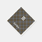 Serviette En Papier Clan Gordon Napkins Tartan Patiné (Coin)