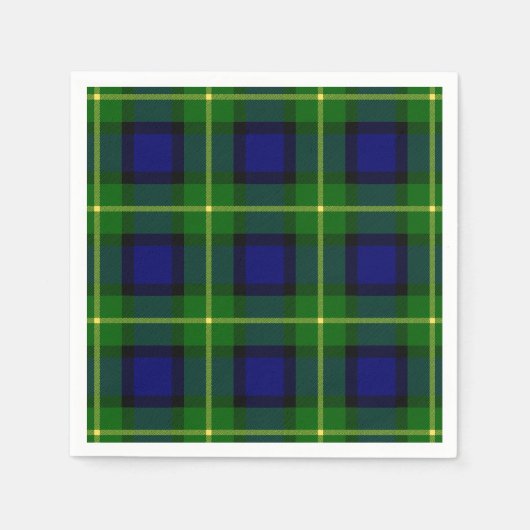 Serviette En Papier Clan Gordon Tartan (Devant)
