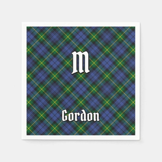 Serviette En Papier Clan Gordon Tartan Napkins (Devant)
