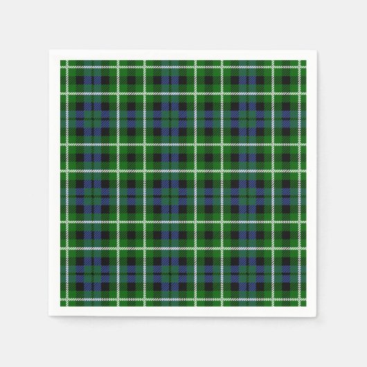 Serviette En Papier Clan Graham Tartan (Devant)