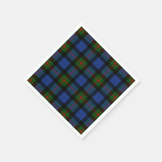 Serviette En Papier Clan Gunn Tartan (Coin)