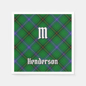 Serviette En Papier Clan Henderson Tartan (Devant)