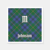 Serviette En Papier Clan Johnston Tartan Napkins (Devant)