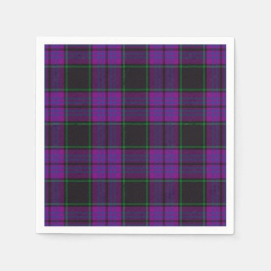 Serviette En Papier Clan Laird Tartan (Devant)