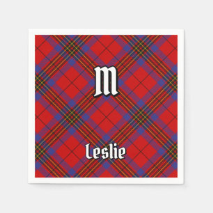 Serviette En Papier Clan Leslie Red Tartan