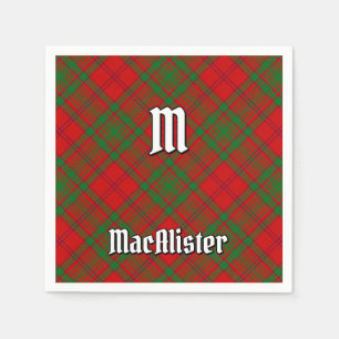 Serviette En Papier Clan MacAlister de Glenbarr Tartan