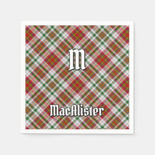 Serviette En Papier Clan MacAlister Robe Tartan Napkins
