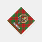 Serviette En Papier Clan MacAulay Crest sur Tartan (Coin)
