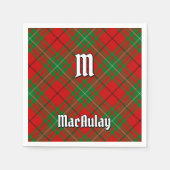 Serviette En Papier Clan MacAulay Tartan Napkins (Devant)