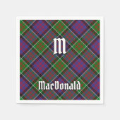 Serviette En Papier Clan MacDonald de Clanranald Tartan Napkins (Devant)