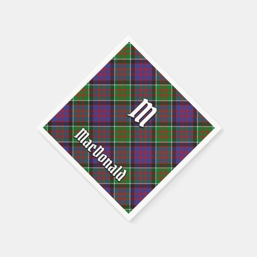 Serviette En Papier Clan MacDonald de Clanranald Tartan Napkins (Coin)