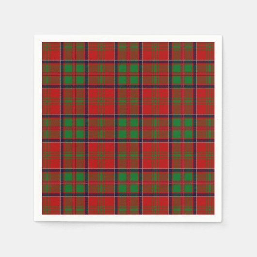 Serviette En Papier Clan MacDonald De Glencoe Tartan (Devant)