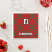 Serviette En Papier Clan MacDonald de Keppoch Tartan Napkins (En situation)