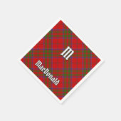 Serviette En Papier Clan MacDonald de Keppoch Tartan Napkins (Coin)