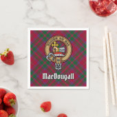 Serviette En Papier Clan MacDougall Crest sur Tartan (En situation)