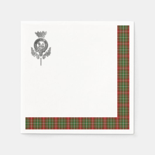Serviette En Papier Clan MacDougall Tartan (Devant)