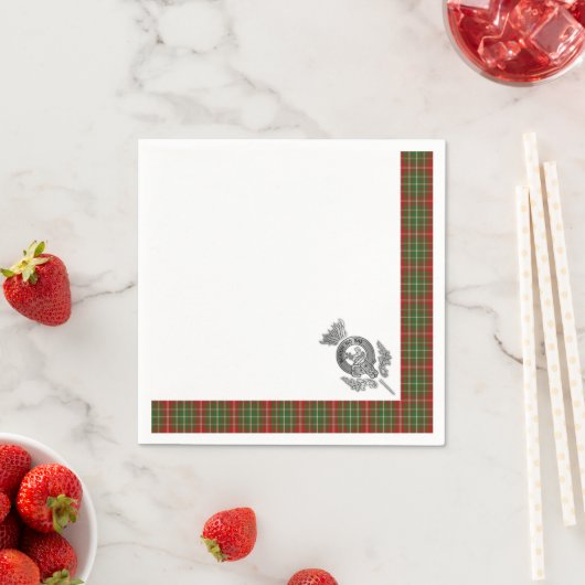 Serviette En Papier Clan MacDougall Tartan (En situation)