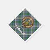 Serviette En Papier Clan MacDowall Crest sur Tartan (Coin)