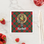 Serviette En Papier Clan MacDuff Crest sur Tartan (En situation)