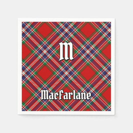 Serviette En Papier Clan MacFarlane Red Tartan (Devant)