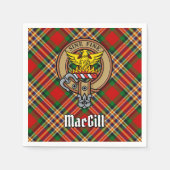 Serviette En Papier Clan MacGill Crest sur Tartan (Devant)