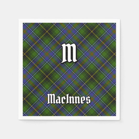 Serviette En Papier Clan MacInnes Tartan (Devant)