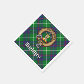 Serviette En Papier Clan MacIntyre Crest sur Tartan (Coin)