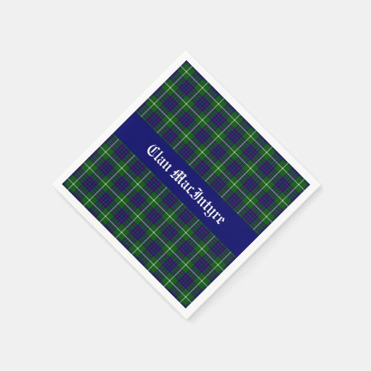 Serviette En Papier Clan MacIntyre Tartan personnalisable (Coin)