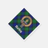 Serviette En Papier Clan MacKay Crest sur Tartan (Coin)