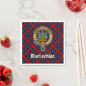 Serviette En Papier Clan MacLachlan Crest sur Tartan (En situation)