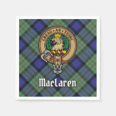 Serviette En Papier Clan MacLaren Crest sur Tartan (Devant)