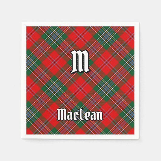 Serviette En Papier Clan MacLean Tartan (Devant)