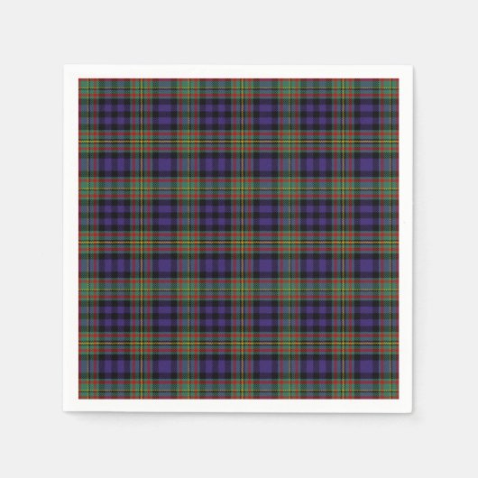 Serviette En Papier Clan MacLellan Tartan (Devant)