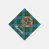 Serviette En Papier Clan MacLeod Crest sur la chasse Tartan (Coin)
