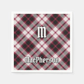 Serviette En Papier Clan MacPherson Chasse Tartan Napkins (Devant)