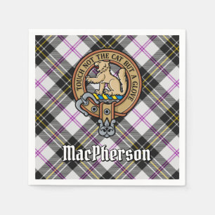 Serviette En Papier Clan MacPherson Crest sur le tatan de robe