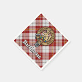Serviette En Papier Clan MacPherson Crest sur le tatan de robe (Coin)