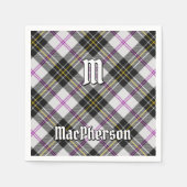 Serviette En Papier Clan MacPherson robe Tartan Napkins (Devant)