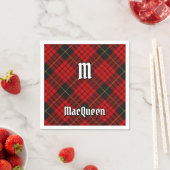 Serviette En Papier Clan MacQueen Tartan (En situation)