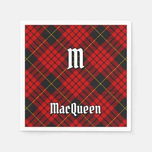 Serviette En Papier Clan MacQueen Tartan (Devant)