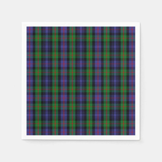 Serviette En Papier Clan Murray Tartan (Devant)
