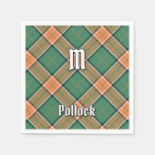 Serviette En Papier Clan Pollock Tartan Napkins (Devant)