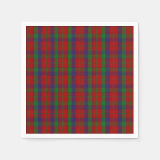 Serviette En Papier Clan Robertson Tartan (Devant)