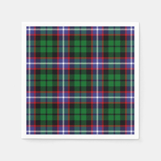 Serviette En Papier Clan Russell Tartan (Devant)