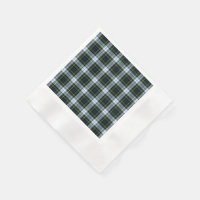 Clan rustique plaid Gordon White Tartan vert