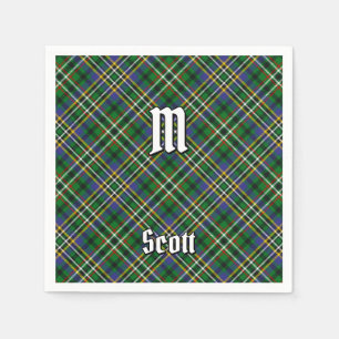 Serviette En Papier Clan Scott Green Tartan Napkins