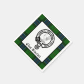 Serviette En Papier Clan Sinclair Crest Badge et Tartan (Coin)