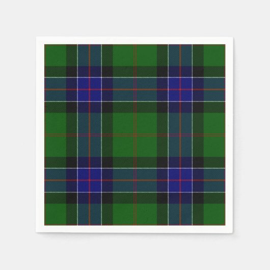 Serviette En Papier Clan Sinclair Tartan (Devant)